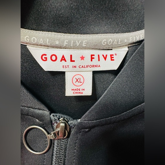 GOAL * FIVE Powerstripe LS Track Jacket Women Black Size XL NWOT - Picture 3 of 15